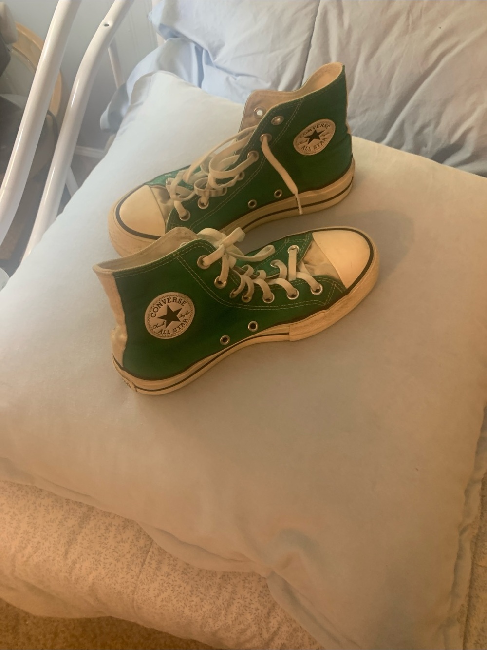 Converse Kids Green High Top Canvas Sneakers